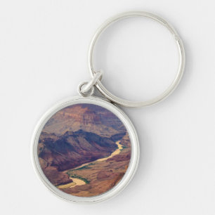 Grand Canyonnationalpark Rund Silverfärgad Nyckelring