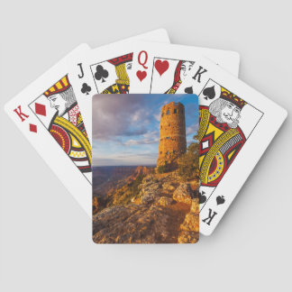 Grand Canyonöknen beskådar att leka kort Spelkort