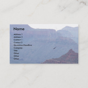 Grand Canyonörnen i flygaffär profilerar kortet Visitkort