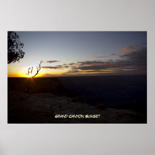Grand Canyonsolnedgång 1 affisch
