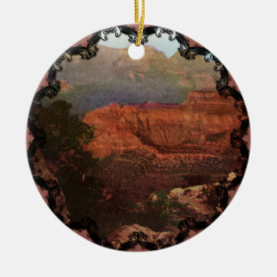 Grand Canyonvintageprydnaden Julgransprydnad Keramik