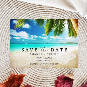 Grand Cayman Beach Destination Wedding Spara Datumet