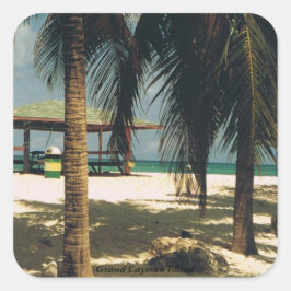 Grand Cayman Island Sticker Fyrkantigt Klistermärke