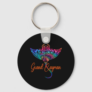 Grand Cayman Islands 2025 Tribal Stingray Family V Nyckelring