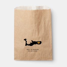 Grand Cayman Wedding Favor Treat Sacks, Gift Bags