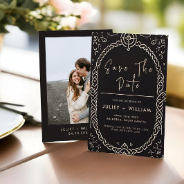 Grand Celtic Nordic Medieval Rulla Viking Bröllop Spara Datumet