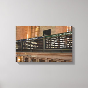 Grand Central Hudson Harlem Tåg Departures NYC Canvastryck