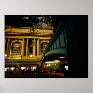 Grand Central Station - Natten - New York City Poster