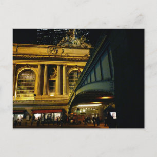 Grand Central Station - Natten - New York City Vykort