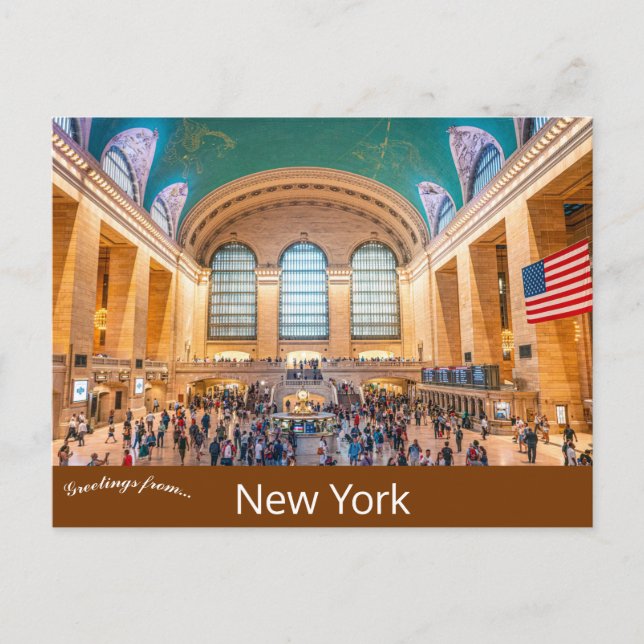 Grand Central Station New York vykort (Framsida)