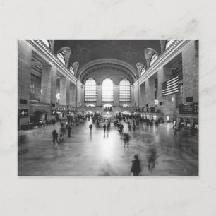 Grand Central Station / Svart Och Vitt (NYC) Vykort