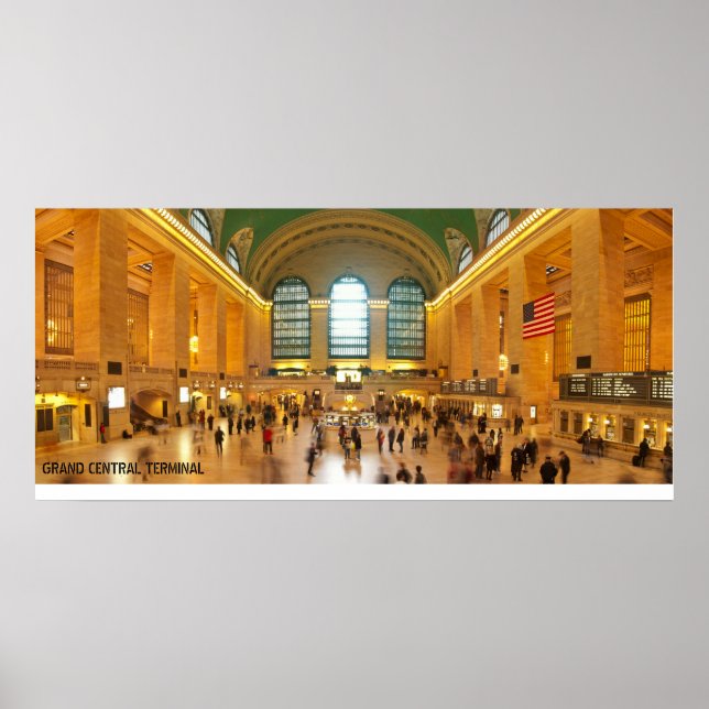 Grand Central Terminal Panorama i New York City Poster (Framsidan)