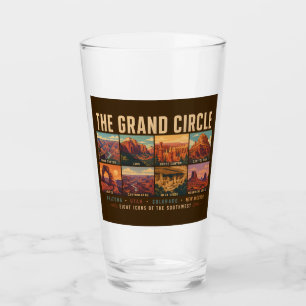 Grand Circle Nationalparker Landmärken Illustratio Glaskopp