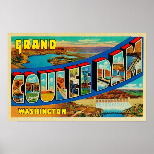 Grand Coulee Dam, Washington 2 Poster (Framsidan)