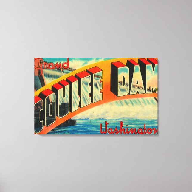Grand Coulee Dam, Washington Canvastryck (Framsida)