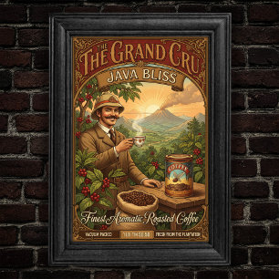 Grand Cru Java Bliss Coffee Poster