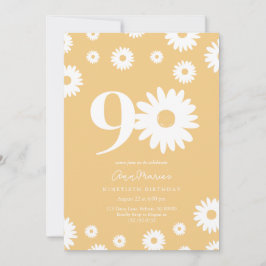 Grand Daisy Milestone Nittioårsdag Inbjudningar
