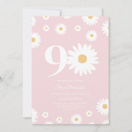 Grand Daisy Milestone Nittioårsdag Inbjudningar