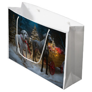 Grand Dan Snowy Sleigh Juldekoration