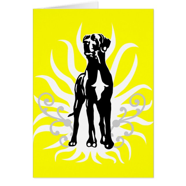 Grand Danes avelshund Hälsningskort (Framsidan)
