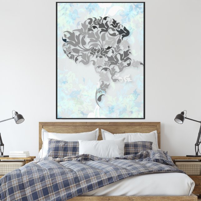 Grand Danes illustration Canvastryck (Insitu (sovrum))