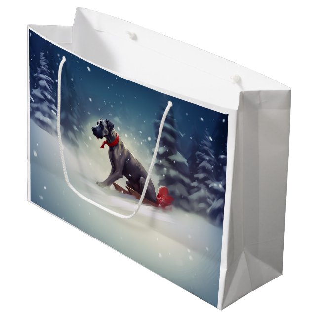 Grand Danes jul snö vinter (Framsidan Vinklad)