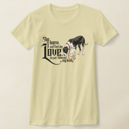 Grand danes och hennes bevis, kärlek finns t shirt