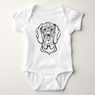 Grand Danois ansikte T-shirt