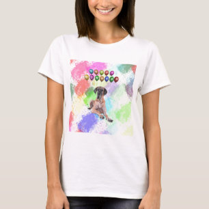 Grand Danois Hund önskar Gott Nytt År T-shirt