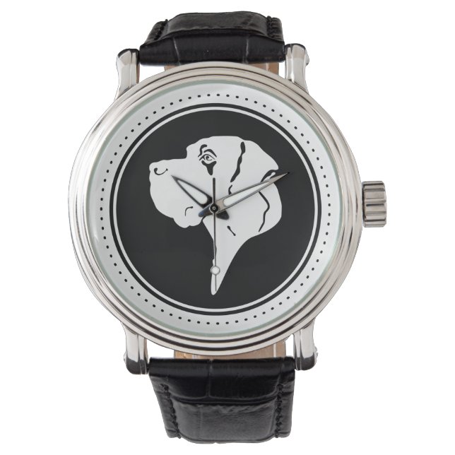 Grand Danois huvud Armbandsur (Framsida)