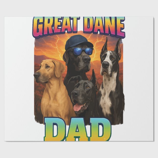 Grand danois presentpapper (Platt)