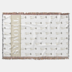 Grand Danois (Svart Vit Harlekin) Filt