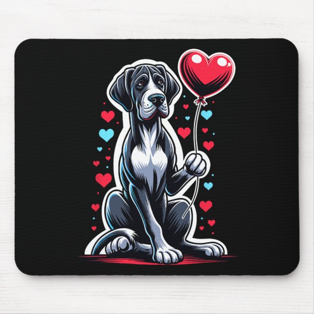 Grand Danois Valentindagen Hundägare Valentin Musmatta (Framsidan)
