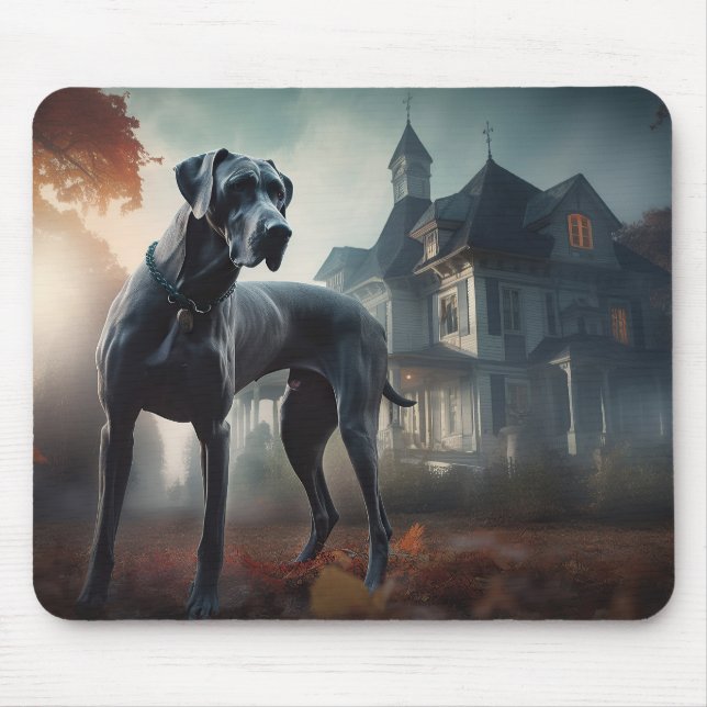 Grand Dansk Halloween Skräcklig Musmatta (Framsidan)
