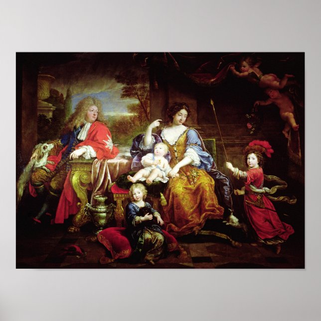 Grand Dauphin med sin fru Poster (Framsidan)