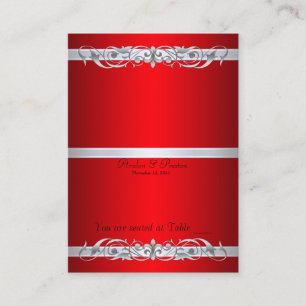 Grand Duchess Red Rulla Folding Bord Placding-kort Placeringskort