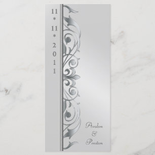 Grand Duchess Silver Rulla Bröllopsprogram Program