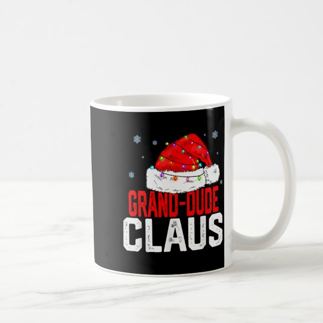 Grand Dude Claus Funny Family Matching Grandpa Chr Kaffemugg (Höger)