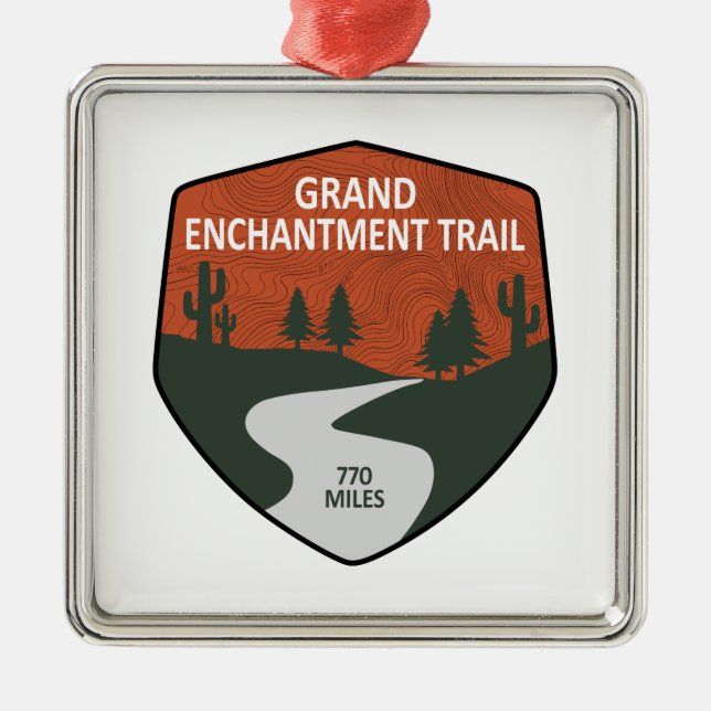 Grand Enchantment Trail Julgransprydnad Metall (Framsidan)