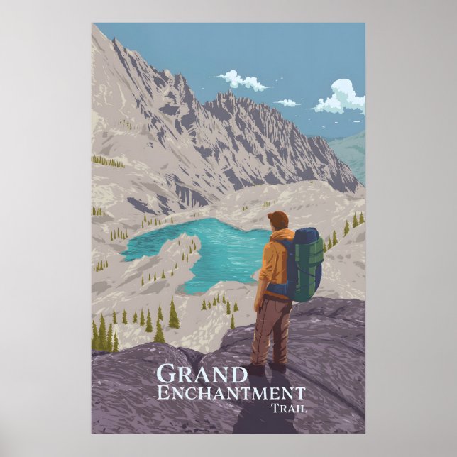 Grand Enchantment Trail Reseskylt Poster (Framsidan)