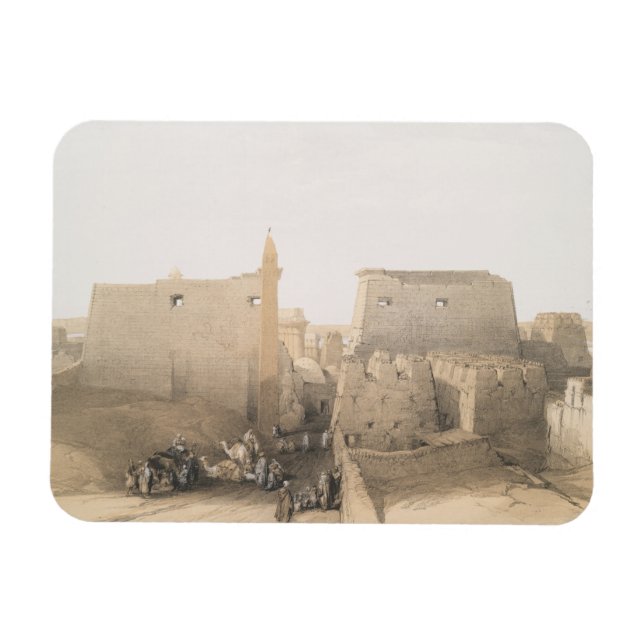 Grand Entrance to the Luxor Temple, Egyptenen Magnet (Horisontell)