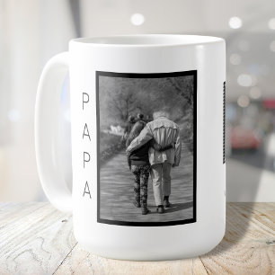 Grand Fars dag Black and White Photo Kaffemugg