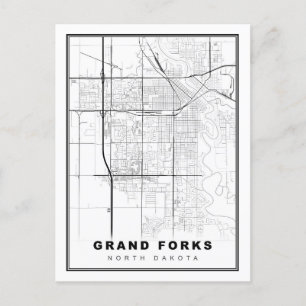 Grand Forks Karta Vykort