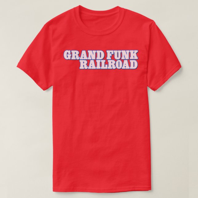 Grand Funk Railroad logotyp T Shirt (Design framsida)