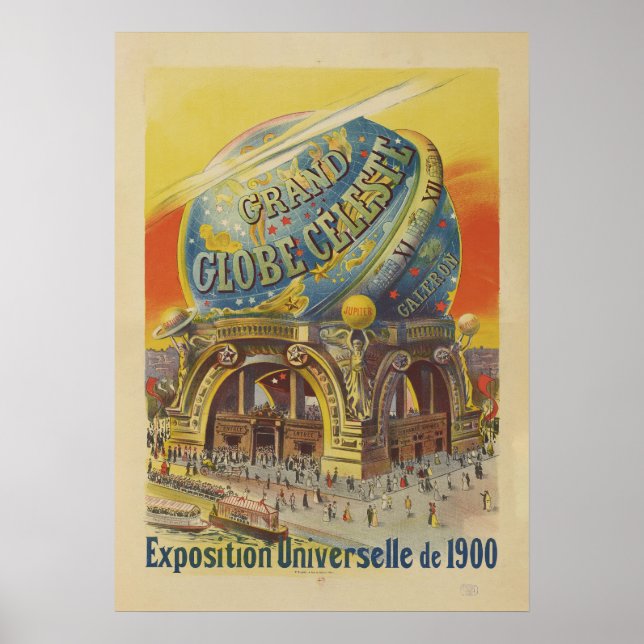 Grand Globe Céleste | Imp. Paul Dupont Poster (Framsidan)