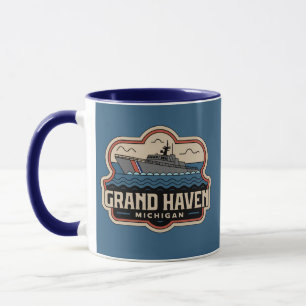 Grand Haven 70-talets Retro Michigan-Vintage Mugg