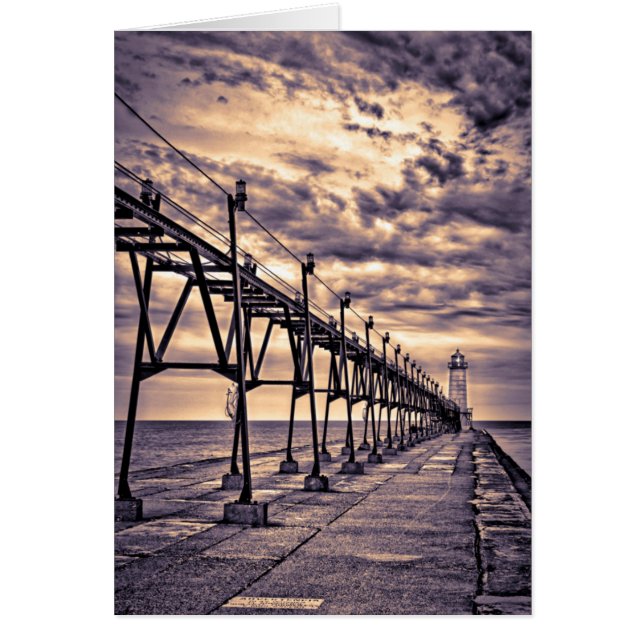 Grand Haven fyr och pir, Grand Haven Hälsningskort (Framsidan)