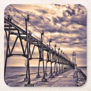 Grand Haven fyr och pir, Grand Haven Underlägg Papper Kvadrat