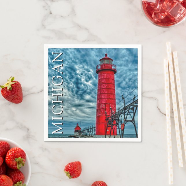 Grand Haven Lighthouse | Michigan Pappersservett (Insitu)