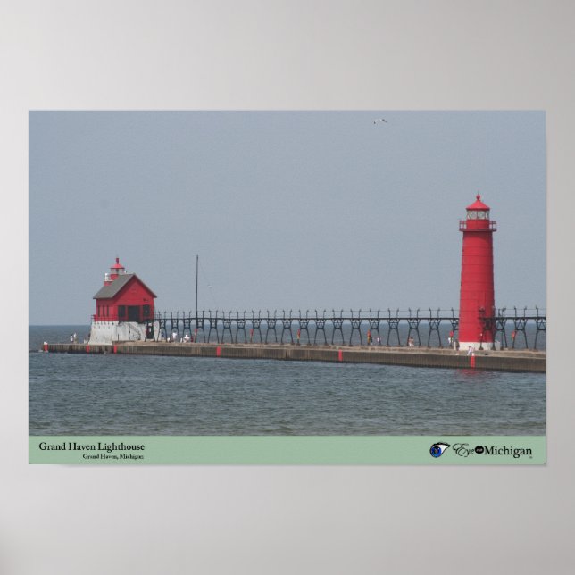 Grand Haven Lighthouse - Michigan Poster (Framsidan)